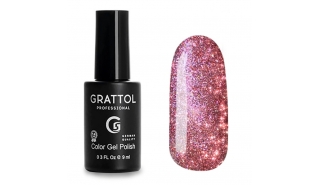 Grattol Color Gel Polish Bright - Crystal 04, светоотражающий гель-лак, 9 ml